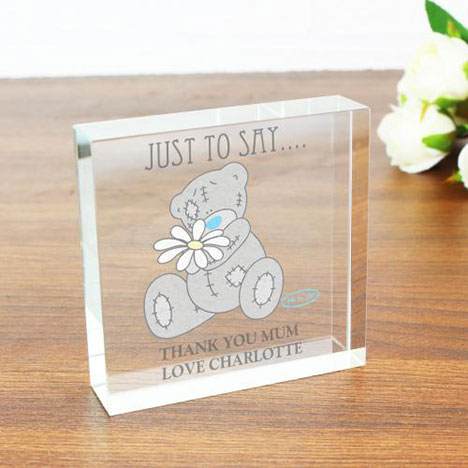 Personalised Me To You Bear Daisy Large Crystal Token Extra Image 3